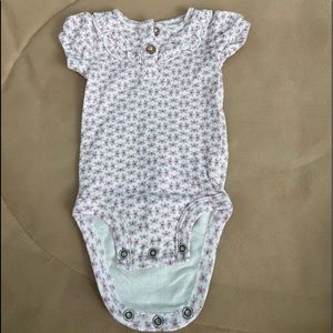 butterfly print onesie girls purple